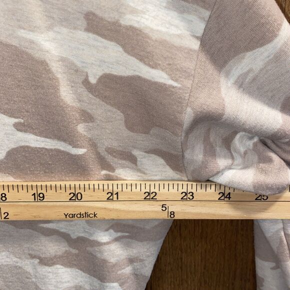 Athleta Balance Pullover Sweatshirt Size Medium Tan Camouflage SOFT Tencel Modal - Picture 6 of 8